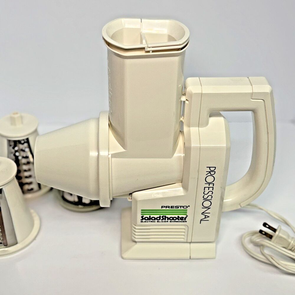 Presto Professional Salad Shooter 0297001 Electric Shredder/Slicer w/Accessories